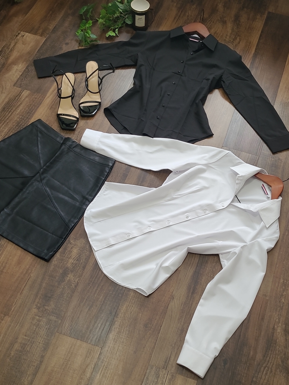 Bundle Of 2 Classic Button-Down Blouses NWOT